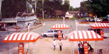 Fix canopies for petrol station