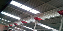 Polycarbonate metal combination roof