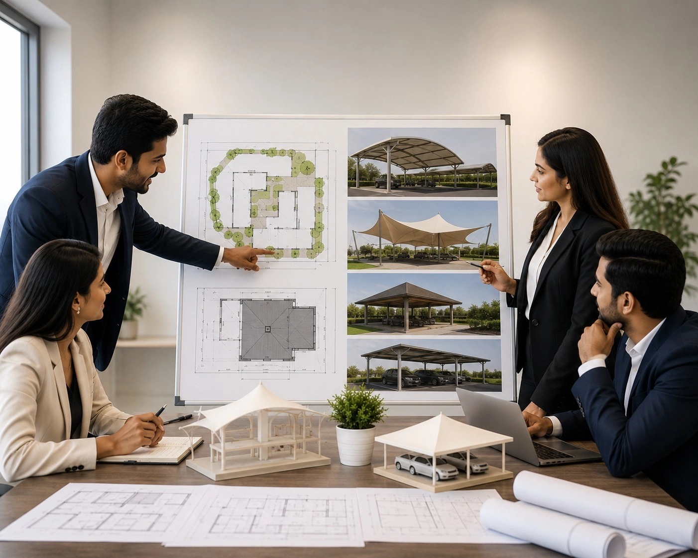 project planning, concept and visualization