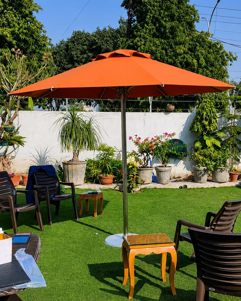 hexagonal shape umbrella