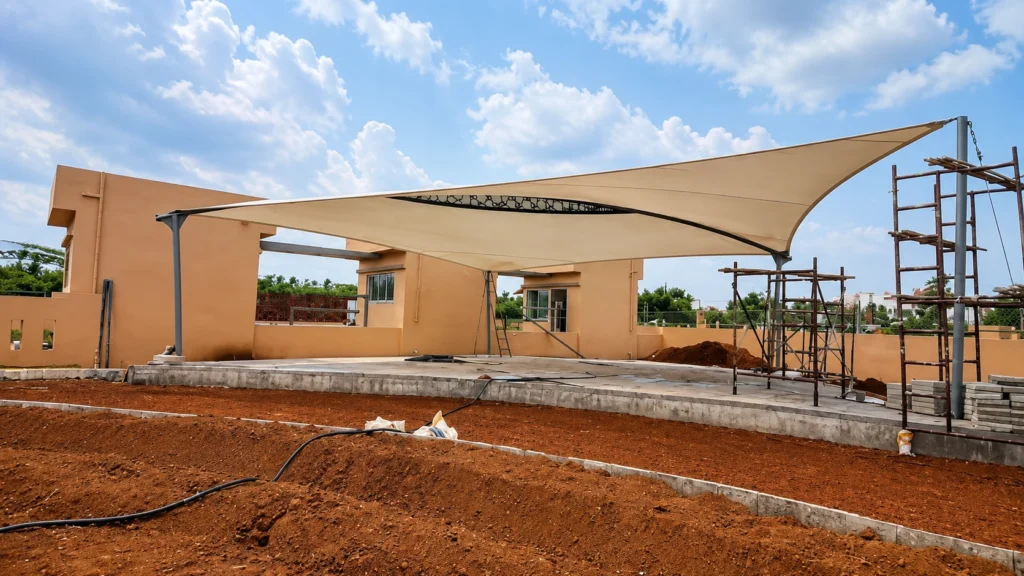 tensile roofs in landscape