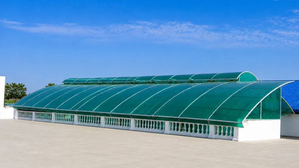 polycarbonate vault at cambridge school