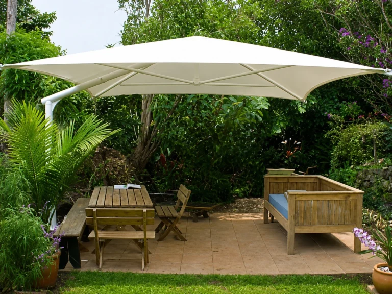side pole umbrella