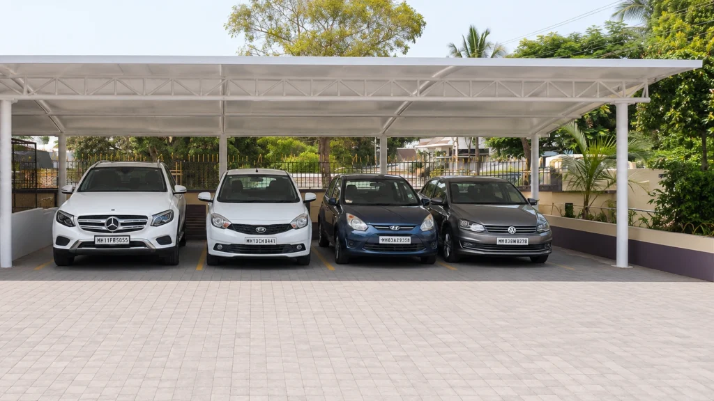 tesile parking for private bunglow